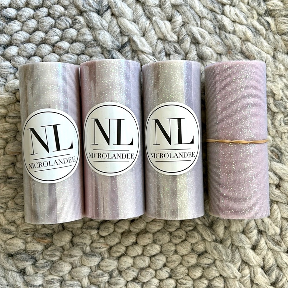 Rainbow Glitter Tulle